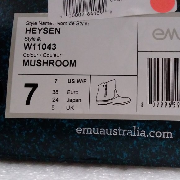 EMU HEYSEN WOMEN Leather Boots Size-7 COD/87 - Picture 12 of 12